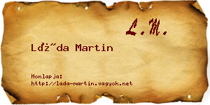 Láda Martin névjegykártya